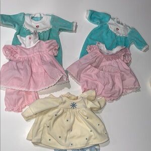 American Girl & Bitty Baby Doll Dress Up Set - Pink, Blue, and Cream